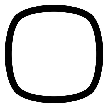 Basit yuvarlak organik şekil tasarımı ögesi