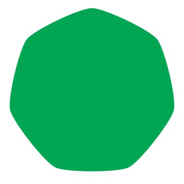 Basit yuvarlak organik şekil tasarımı ögesi