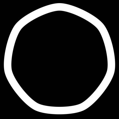 Basit yuvarlak organik şekil tasarımı ögesi