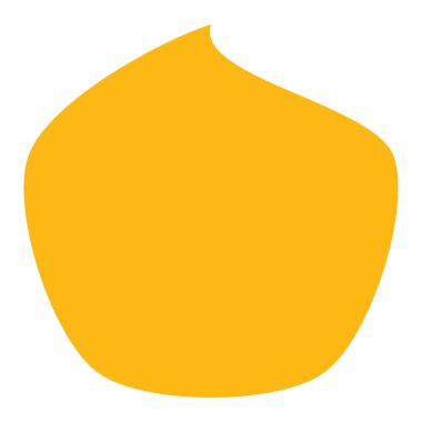 Basit yuvarlak organik şekil tasarımı ögesi