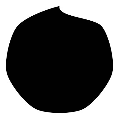 Basit yuvarlak organik şekil tasarımı ögesi