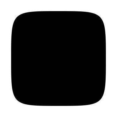 Uygulama, uygulama simgesi arkaplanı. Yuvarlak kare şekil, siluet ögesi