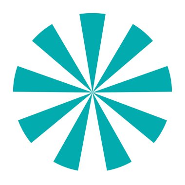 Radyal ışınlar, ışınlar. Satır şekil ögesi birleştiriliyor