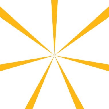 Radyal ışınlar, ışınlar. Satır şekil ögesi birleştiriliyor