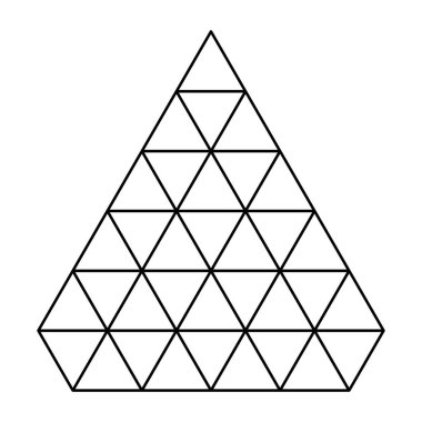 Üçgen ızgara, ağ desen ögesi