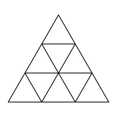 Üçgen ızgara, ağ desen ögesi