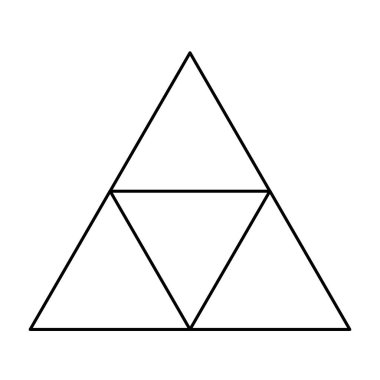 Üçgen ızgara, ağ desen ögesi