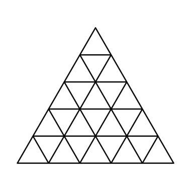 Üçgen ızgara, ağ desen ögesi
