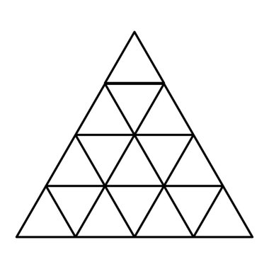 Üçgen ızgara, ağ desen ögesi