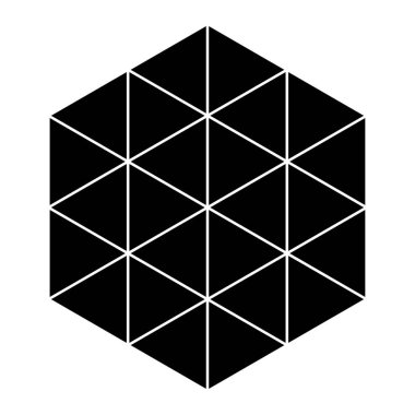 Üçgen ızgara, ağ desen ögesi