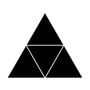 Üçgen ızgara, ağ desen ögesi