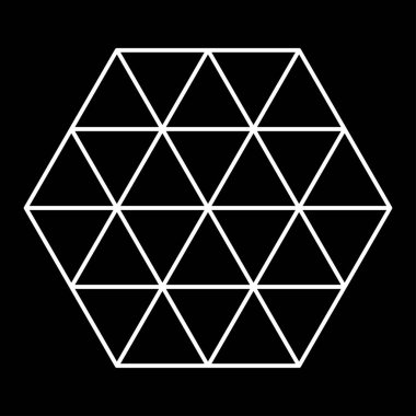 Üçgen ızgara, ağ desen ögesi