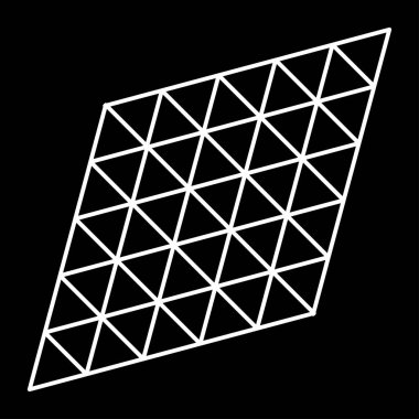 Üçgen ızgara, ağ desen ögesi