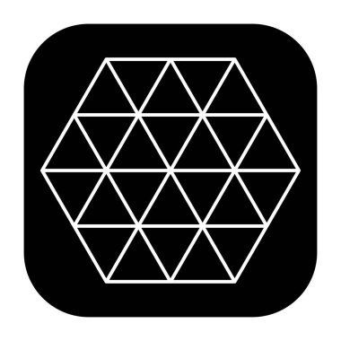 Üçgen ızgara, ağ desen ögesi