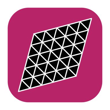 Üçgen ızgara, ağ desen ögesi