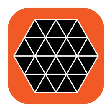 Üçgen ızgara, ağ desen ögesi