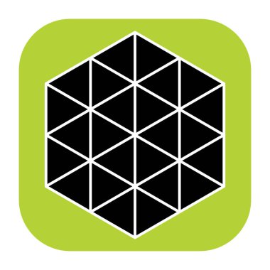 Üçgen ızgara, ağ desen ögesi