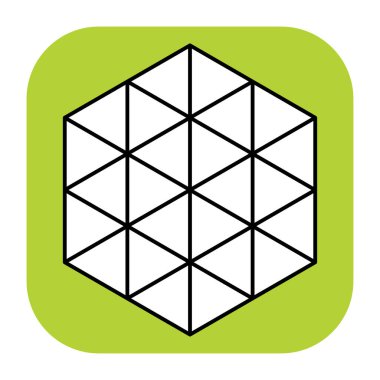 Üçgen ızgara, ağ desen ögesi