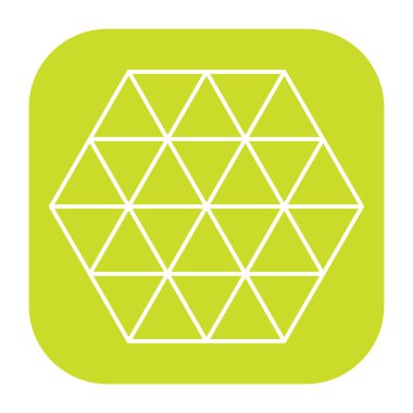 Üçgen ızgara, ağ desen ögesi