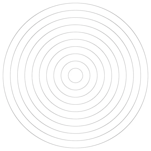 Concentric Circles Rings Spiral Swirl Twirl Shape Design Element — Image vectorielle