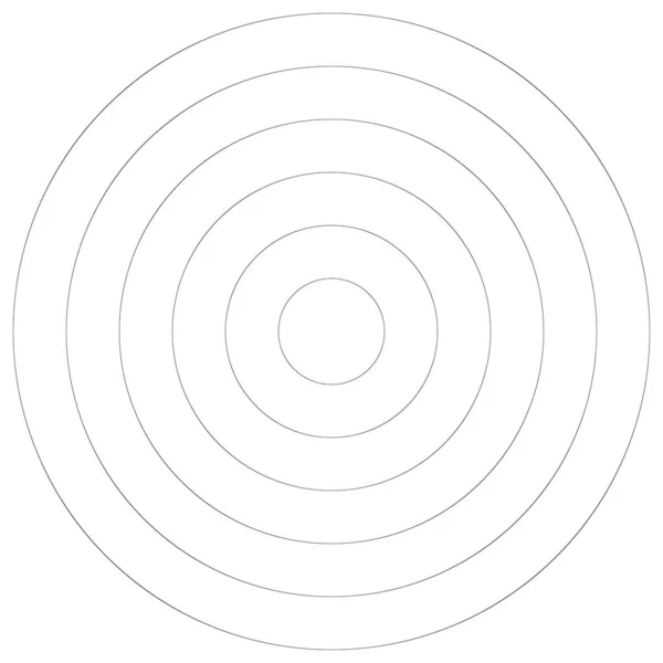 Concentric Circles Rings Spiral Swirl Twirl Shape Design Element — Vector de stock