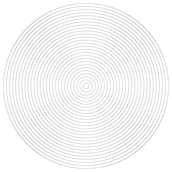 Concentric Circles Rings Spiral Swirl Twirl Shape Design Element — Image vectorielle