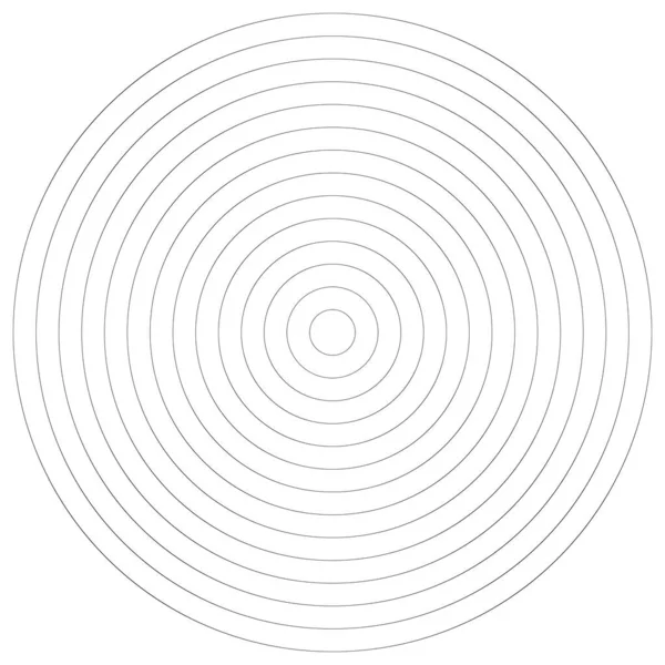 Konzentrische Kreise Ringe Spirale Wirbel Wirbel Gestaltungselement — Stockvektor