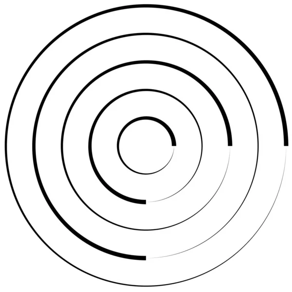 Elemento Diseño Espiral Giratorio Giratorio — Vector de stock