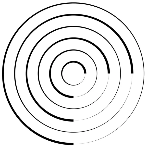 Spiral Swirl Twirl Shape Design Element — 스톡 벡터