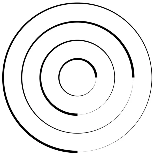 Elemento Diseño Espiral Giratorio Giratorio — Vector de stock