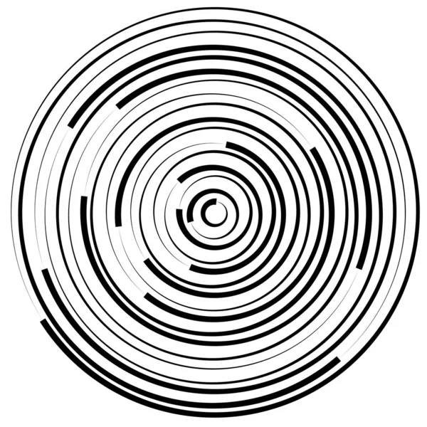 Spiral Swirl Twirl Shape Design Element — Image vectorielle