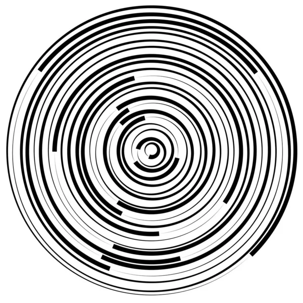 Spiral Swirl Twirl Shape Design Element — Vector de stock