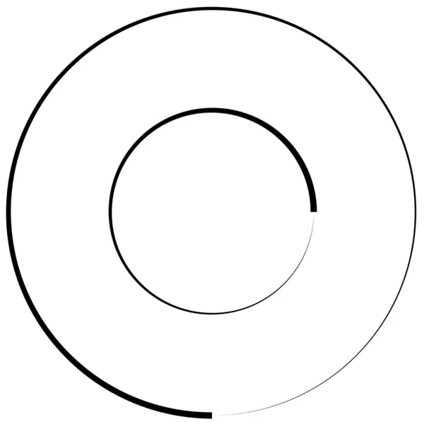 Spiral Virvlande Virvlande Form Designelement — Stock vektor