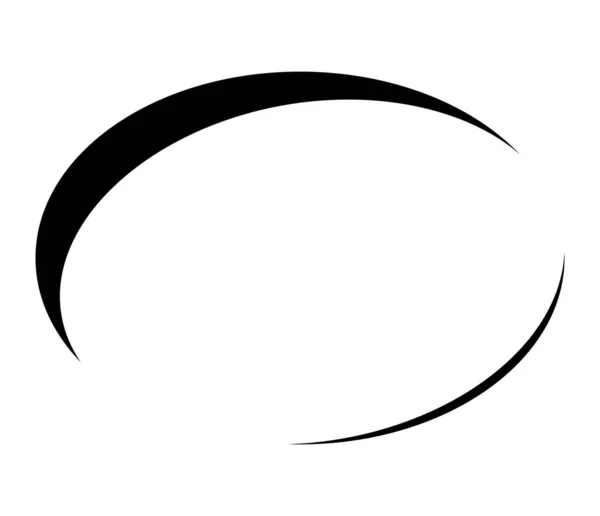 Oval Ellipse Empty Frame Border Elliptical Banner Price Tag — Image vectorielle