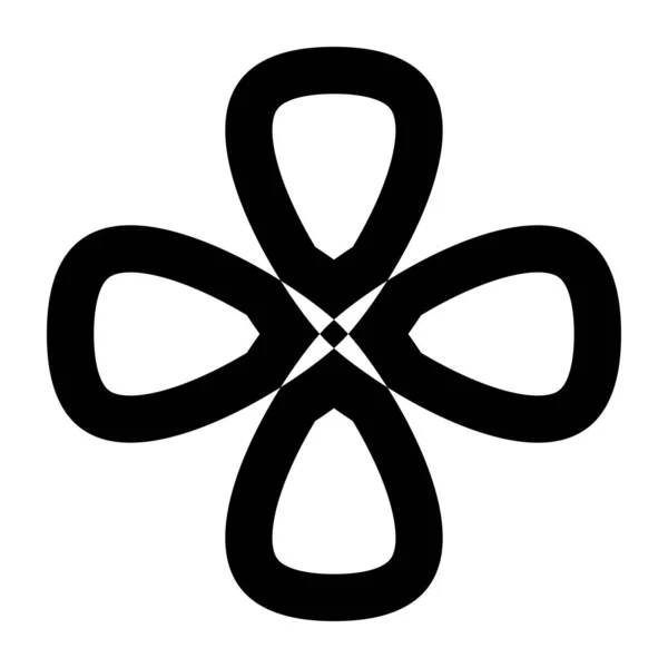 Abstraktes Minimales Geometrisches Linienmotiv Mandala Symbol Symbolsatz — Stockvektor