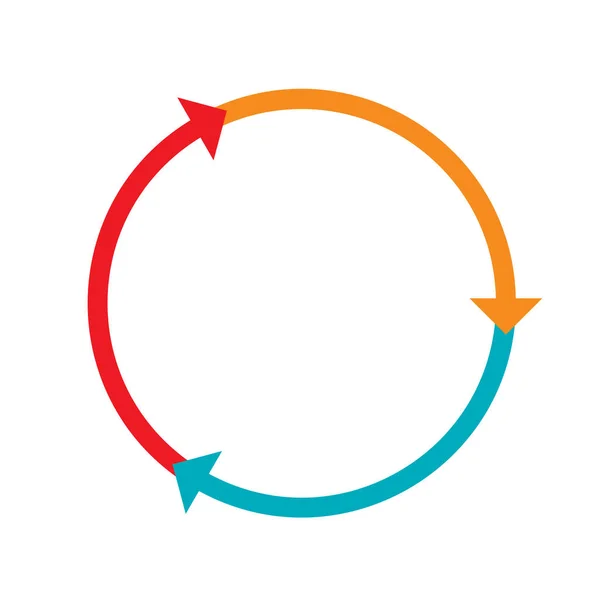 Seta Circular Elemento Forma Ponteiro — Vetor de Stock