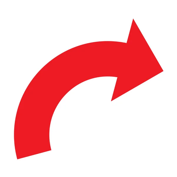 Circular Arrow Pointer Shape Element — Stock Vector