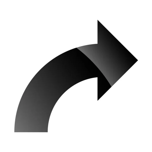 Circular Arrow Pointer Cursor Shape Element — ストックベクタ