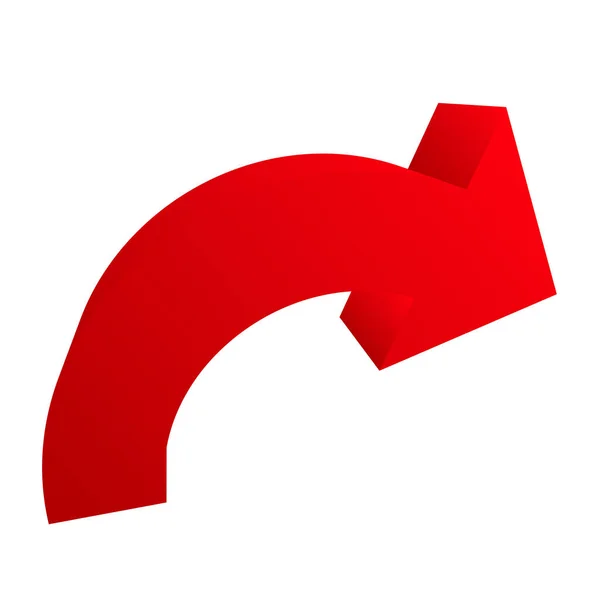 Circular Arrow Pointer Shape Element — Stock Vector