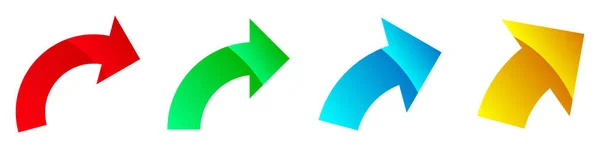 Circular Arrow Pointer Shape Element Stock Vector Illustration Clip Art — Vector de stock