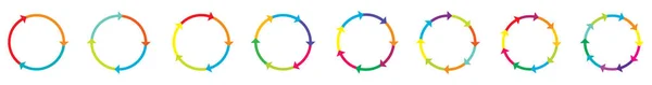 円の矢印 ポインタ図形要素 ストック ベクトル イラスト クリップ アート グラフィック — ストックベクタ