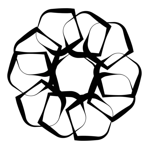 Élément Géométrique Abstrait Forme Circulaire — Image vectorielle