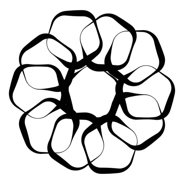Elemento Geométrico Abstracto Forma Circular — Vector de stock