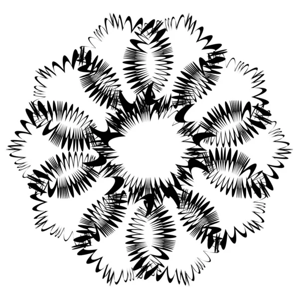 Abstraktes Geometrisches Kreisförmiges Element — Stockvektor