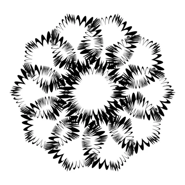 Abstraktes Geometrisches Kreisförmiges Element — Stockvektor