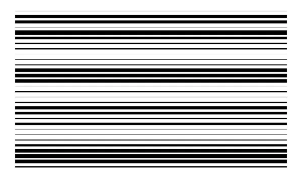 Zufällige Größe Verstreute Linien Streifen Horizontale Rechteckstreifen Streifen — Stockvektor