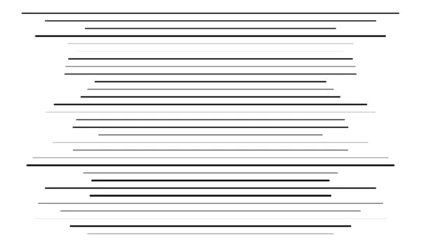 Zufällige Größe Verstreute Linien Streifen Horizontale Rechteckstreifen Streifen — Stockvektor