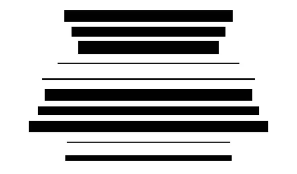 Random Size Scattered Lines Stripes Horizontal Rectangle Strips Streaks — Stock vektor