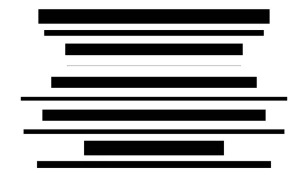 Random Size Scattered Lines Stripes Horizontal Rectangle Strips Streaks — Image vectorielle