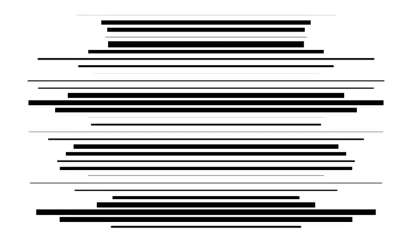 Random Size Scattered Lines Stripes Horizontal Rectangle Strips Streaks — Stock vektor
